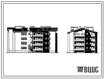 Типовой проект 114-12-188.2 4-этажный 1-секционный 28-квартирный жилой дом с квартирами типа 1А,1Б. Для строительства в 1В климатическом подрайоне, 2 и 3 климатических районах.