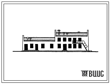Типовой проект 807-44/74 Блок помещений ветпункта и санитарной бойни для свинооткормочных ферм