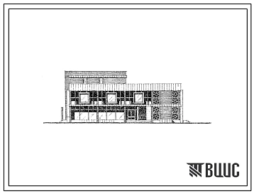 Типовой проект 274-13-66сп Продовольственный и промтоварный магазин общей торговой площадью 468 м2 торгового центра для поселка на 3500 жителей, со стенами из кирпича. Для строительства в 4А и 4Г климатических подрайонах сейсмичностью 7 и 8 баллов, на гру