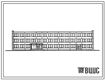 Типовой проект 416-4-74 Служебно-бытовое здание для локомотивных бригад на 500 человек (в конструкциях серии ИИ-04)