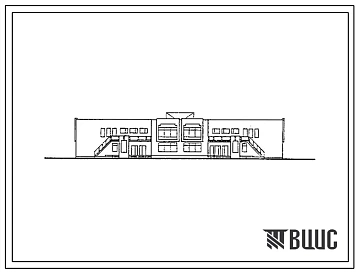 Типовой проект 214-1-322.85 Детские ясли-сад на 140 мест. Здание двухэтажное. Стены из кирпича (вариант - из газосиликатных панелей).