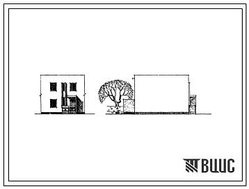 Типовой проект 101-015СП/1 Двухэтажная блок-квартира типа 6Б в 2-х уровнях.