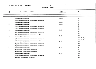 Альбом 9 Спецификации оборудования