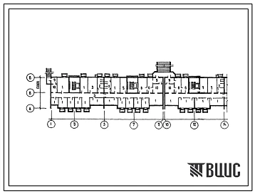 Типовой проект П-3-1200(113-87-71.2.87) Помещения общественного назначения , размещаемые в подвале 9-этажного щестисекционного дома на 215 квартир, (убежище на 1200 человек, размеры убежища 142,66м на 12м, режимы вентиляции 1,2).
