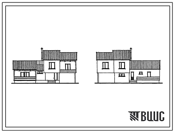 Типовой проект 148-153-28с.13.87 1-2 этажный пятикомнатный жилой дом (блок-дом) из монолитного железобетонна для сельского государственного строительства (для Грузинской ССР)