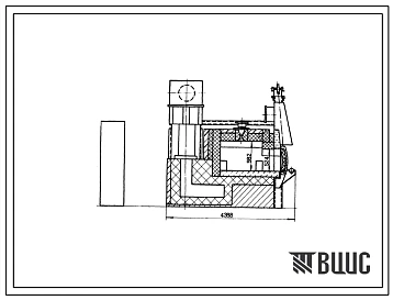 Типовой проект 406-9-229 Печь нагревательная камерная размерами пода 2,09х1,62 м на газе низкого давления с отводом дыма в боров