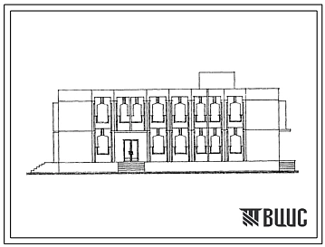 Типовой проект 271-13-109с.85 Магазин продовольственный с торговым залом 160 м2, магазин промтоварный с торговым залом 220 м2 торгового центра для поселков с населением 1500-2000 жителей.