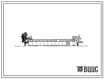 Типовой проект 274-12-8 Промтоварный магазин на 33 рабочих места с вариантами технологических планировок (одежда, мужская одежда, женская одежда, ткани, обувь, товары для детей, посудо-хозяйственный). Для строительства во II и III строительно-климатически