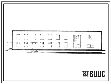 Типовой проект 416-1-87 Административно-бытовое здание с помещениями для техосмотров.