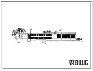 Типовой проект 222-1-227 Средняя школа на 20 классов (784 учащихся), для строительства в 1В климатическом подрайоне, 2 и 3 климатических районах