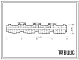 Типовой проект Б-1-1800-80/309 Помещения общественного назначения в подвале 9-этажного 4-секционного жилого дома со сквозным проходом, (убежище на 1800 человек, размеры убежища 100,8м на 13,7м, режимы вентиляции 1,2).