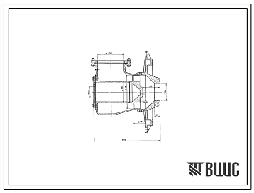 Проект Н6058 Горелка дутьевая унифицированная вихревая для низкокалорийных газов , среднефакельная , производительностью 2,5 Гкал/ч ГДУВ-2,5-Н2