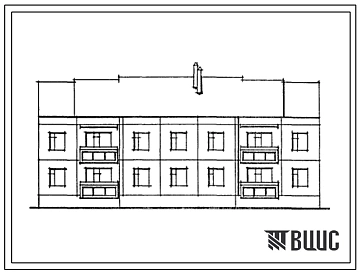 Типовой проект 192-02.88 Двухэтажная блок-секция рядовая на 8 квартир. Для строительства в городах и поселках городского типа