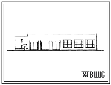 Типовой проект 503-116 Гараж на 25 спецфургонов для фабрики-прачечной производительностью 10т белья в смену.