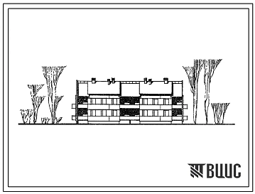 Типовой проект 111-26-28 Двухэтажный двухсекционный жилой дом на 12 квартир (однокомнатных 1Б-4, двухкомнатных 2Б-4, трехкомнатных 3Б-4). Наружные стены из газосиликатобетонных панелей. Для строительства во 2 и 3 климатических районах