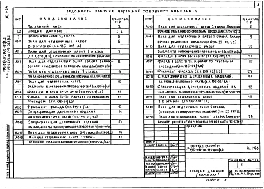 Альбом 6 Конструктивный вариант (окна и балконные двери со стеклопакетами. Окна и балконные двери со стеклопакетами и стеклом) (из т.п. 135-01/1.2) (АС.1-48)