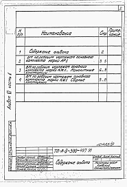 Альбом 7 Ведомости потребности в материалах. Часть 1. ВМ к АР1, КЖ1