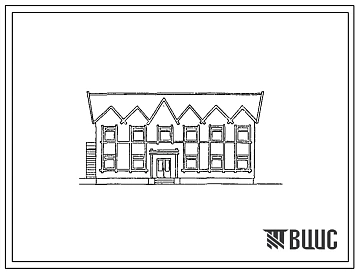 Типовой проект 411-1-137.87 Производственно-лабораторный корпус лесхоза для Среднеевропейской части. Стены деревянные