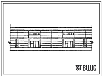 Типовой проект 709-9-087.87 Склад хлопка площадью 1000 м2 (ширина склада 24 м)