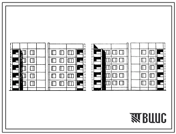 Типовой проект 125-022 Блок-секции 5-этажные 10-квартирные угловая левая и правая