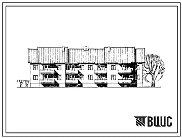 Типовой проект 111-135-233.85 Двухсекционный дом на 12 квартир (однокомнатных 1Б – 4, двухкомнатных 2Б – 4, трехкомнатных 3Б – 4). Общая площадь квартир 654 м2 (СТЕНЫ ИЗ ЛЕГКОБЕТОННЫХ ПАНЕЛЕЙ, Перекрытия железобетонные. Полное инженерное благоустройство.