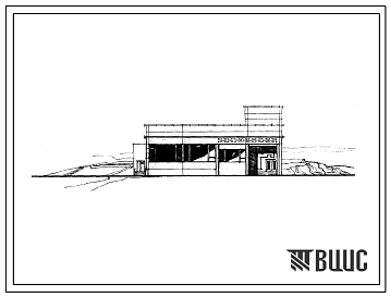 Типовой проект 272-13-75м Универсам торговой площадью 380 м? торгового центра, тип I. Для строительства в IА, IБ и IГ климатических подрайонах с вечномерзлыми грунтами.