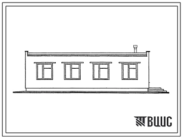 Типовой проект 416-4-8 Служебно-техническое задание для работников открытых складов грузовых дворов при грузообороте до 60-100 вагонов в сутки.