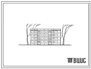 Типовой проект 76-07СП Крупнопанельная четырехэтажная блок-секция поворотная левая на 16 квартир (двухкомнатных 8, трехкомнатных 8). Для районов сейсмичностью 9 баллов.