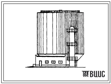 Типовой проект 405-4-80 Склад вспученного перлитового песка емкостью 5000 м?.