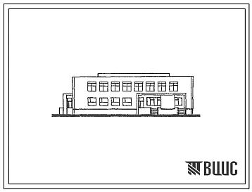 Типовой проект ВП 347-83 (26-14-КК) Солдатский (матросский) комбинат бытового обслуживания с баней-душевой на 25 мест и прачечной на 250 кг белья в смену с наружными стенами из кирпича и внутренним каркасом сери ИИ-04