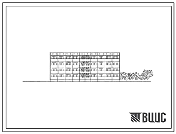 Типовой проект 76-033П Крупнопанельная четырехэтажная галерейная блок-секция на 32 квартиры (однокомнатных 1А-24, двухкомнатных 2А-8). Для строительства в 4А и 4Г климатических подрайонах на грунтах 2 типа просадочности.