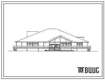 Типовой проект 271-31-55М Общественный центр (кооперированное здание для поселка на 250 жителей). Для строительства в IА, IБ и IГ климатических подрайонах с вечномерзлыми грунтами.