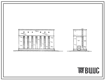 Типовой проект 407-4-15 Здания и сооружения кабельных линий 110кв среднего давления.