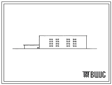 Типовой проект 1-306с-46 Альбомы IX и X 5-этажный жилой дом на 60(57) квартир со стенами из кирпича (вариант со встроенно-пристроенным блоком I).