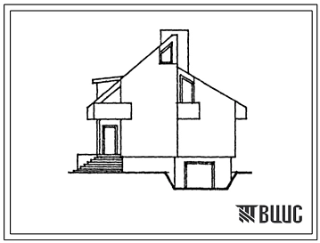 Типовой проект 143-000-730.13.88 Мансардный 1-квартирный 5-комнатный жилой дом с гаражом и подвалом. Для индивидуальных застройщиков в Латвийской ССР.