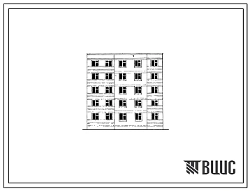 Типовой проект 102-037 Пятиэтажная рядовая левая блок-секция на 10 квартир (трехкомнатных 3Б-5, четырехкомнатных 4Б-5). Для строительства в 3Б климатическом подрайоне Молдавской ССР