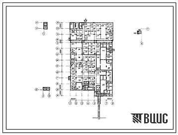 Типовой проект В-II-225-34.86 Заглубленное здание вспомогательного назначения, (убежище на 225 человек, размеры убежища 73,9м на 42м, режимы вентиляции 1,2).