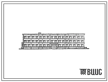 Типовой проект ХФ-81.82.Т (07-39-135п) Штаб типа 2 Сухопутных войск в панельных конструкциях серии 135