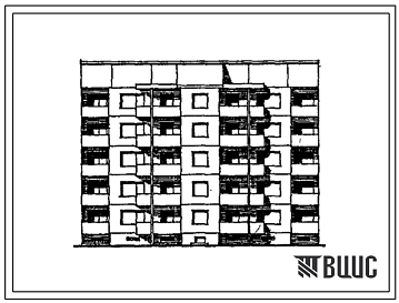 Типовой проект 120-045.13.89 Блок-секция 5-этажная 20-квартирная рядовая-торцевая 1-2-3-3 (для городского строительства в Литовской ССР)