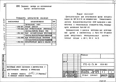 Альбом 4 Задание заводу на изготовление щитов автоматизации     