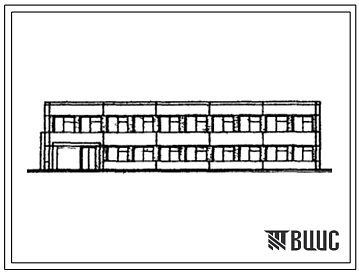 Типовой проект 416-1-67 Административный корпус дл грузовой автостанции на 1000 т отправлений в сутки