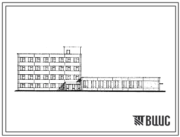 Типовой проект 416-4-86 Здания бытовых и вспомогательных помещений общетоварного склада для хранения непродовольственных товаров складской площадью 10 тыс. м2
