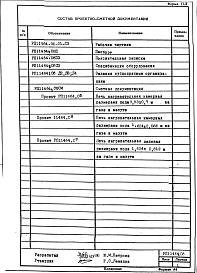 Состав альбома. Проект 11464.08 ПечноеАльбом 1 Рабочий проект 