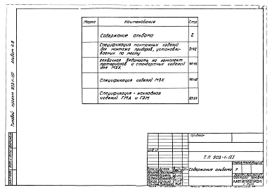 Альбом 4.8 Автоматизация. Проект производства монтажных работ. Спецификации (вариант для открытой системы теплоснабжения)