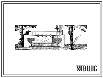 Типовой проект 264-13-71 Широкоформатный кинотеатр на 800 мест для строительства в 1В климатическом подрайоне, 2 и 3 климатических районах с обычными геологическими условиями