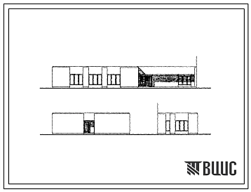 Типовой проект 274-32-50 Блок обслуживания с клубными помещениями для жилого блока с ячейками на 12 человек общежития для рабочих и служащих на 204 человека. Для строительства во II климатическом районе.