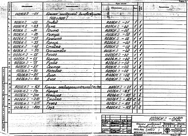 Состав альбома. Проект 10226 УстановкаАльбом 5 Клапан шиберный дымовоздушный 1400х1400 (левый). Рабочая конструкторская документация