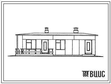 Типовой проект 416-4-60 Пункт обогрева монтеров пути и связи на 10 человек, совмещенный с помещением дежурного по переезду. Стены из керамзитобетонных блоков