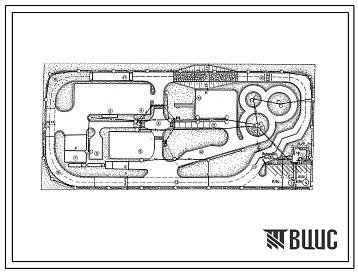 Типовой проект 503-9-5.84 Учебный автодром I категории. Количество обучающихся 2044 чел. в год. Всего 10 автомобилей