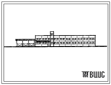 Типовой проект 416-1-256.91 Административно-бытовое здание с контрольно-пропускным пунктом эксплутационного филиала ПАТО  на 200 автобусов с комплексом ЕО